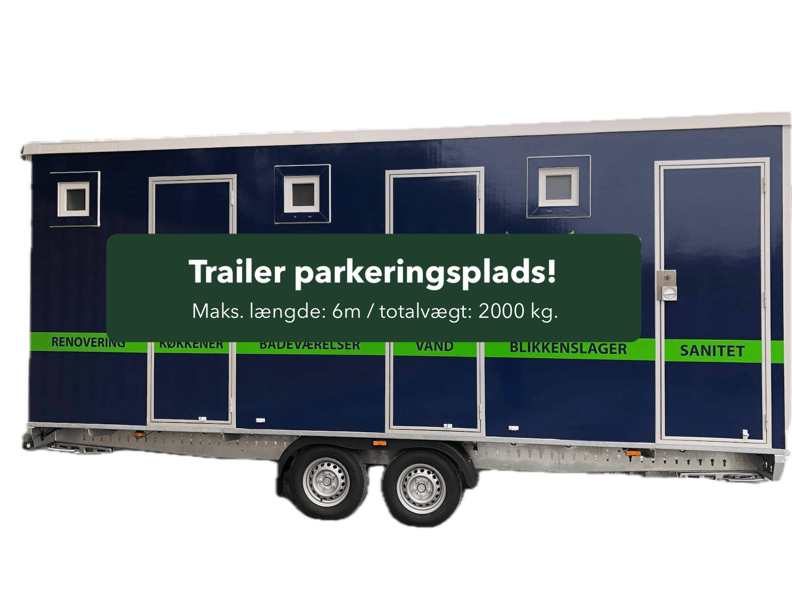 Lej parkeringsplads til stor trailer